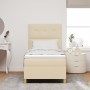 Cama con Box Spring y Colchón Crema Individual de , Camas y somieres - Ref: Foro24-3339586, Precio: 335,38 €, Descuento: %