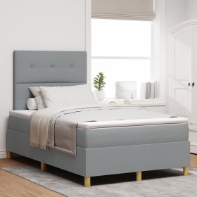 Comprar Cama con Box Spring y Colchón Gris Claro