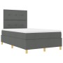 Cama con Somier y Colchón Gris Oscuro Doble Pequeña de Tela | Foro24.es | Tu tienda online para hogar, jardín y más Foro24.es
