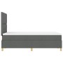 Cama con Somier y Colchón Gris Oscuro Doble Pequeña de Tela | Foro24.es | Tu tienda online para hogar, jardín y más Foro24.es