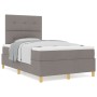 Cama Box Spring con Colchón Taupe Doble Pequeña Tela de , Camas y somieres - Ref: Foro24-3339606, Precio: 388,43 €, Descuento...