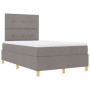 Cama Box Spring con Colchón Taupe Doble Pequeña Tela de , Camas y somieres - Ref: Foro24-3339606, Precio: 388,43 €, Descuento...
