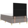 Cama Box Spring con Colchón Taupe Doble Pequeña Tela de , Camas y somieres - Ref: Foro24-3339606, Precio: 388,43 €, Descuento...