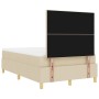 Cama Box Spring Crema Pequeña Doble de con Colchón de Tela | Foro24.es | Tu tienda online para hogar, jardín y más Foro24.es