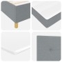 Cama Box Spring con colchón gris claro 160x200 cm tela | Foro24.es | Tu tienda online para hogar, jardín y más Foro24.es