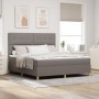 Cama con Base Primavera con Colchón Taupe Super King Tela de , Camas y somieres - Ref: Foro24-3339641, Precio: 666,64 €, Desc...