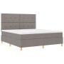 Cama con Base Primavera con Colchón Taupe Super King Tela de , Camas y somieres - Ref: Foro24-3339641, Precio: 666,64 €, Desc...