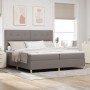 Cama con Somier con Colchón Taupe 200x200 cm Tela | Foro24.es | Tu tienda online para hogar, jardín y más Foro24.es