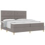 Cama con Somier con Colchón Taupe 200x200 cm Tela | Foro24.es | Tu tienda online para hogar, jardín y más Foro24.es