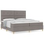 Cama con Somier con Colchón Taupe 200x200 cm Tela | Foro24.es | Tu tienda online para hogar, jardín y más Foro24.es