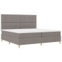 Cama con Somier con Colchón Taupe 200x200 cm Tela | Foro24.es | Tu tienda online para hogar, jardín y más Foro24.es