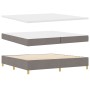 Cama con Somier con Colchón Taupe 200x200 cm Tela | Foro24.es | Tu tienda online para hogar, jardín y más Foro24.es