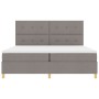 Cama con Somier con Colchón Taupe 200x200 cm Tela | Foro24.es | Tu tienda online para hogar, jardín y más Foro24.es