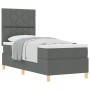 Cama Box Spring con Colchón Gris Oscuro 80x200 cm Tela | Foro24.es | Tu tienda online para hogar, jardín y más Foro24.es
