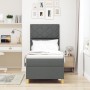 Cama Box Spring con Colchón Gris Oscuro 80x200 cm Tela | Foro24.es | Tu tienda online para hogar, jardín y más Foro24.es