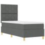 Cama Box Spring con Colchón Gris Oscuro 80x200 cm Tela | Foro24.es | Tu tienda online para hogar, jardín y más Foro24.es