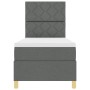 Cama Box Spring con Colchón Gris Oscuro 80x200 cm Tela | Foro24.es | Tu tienda online para hogar, jardín y más Foro24.es