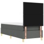 Cama Box Spring con Colchón Gris Oscuro 80x200 cm Tela | Foro24.es | Tu tienda online para hogar, jardín y más Foro24.es