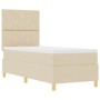 Cama con Somier y Colchón Crema 80x200 cm Tela | Foro24.es | Tu tienda online para hogar, jardín y más Foro24.es