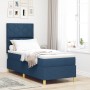 Cama con Somier con Colchón Azul 80x200 cm Tela de , Camas y somieres - Ref: Foro24-3339657, Precio: 329,53 €, Descuento: %