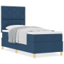 Cama con Somier con Colchón Azul 80x200 cm Tela de , Camas y somieres - Ref: Foro24-3339657, Precio: 329,53 €, Descuento: %