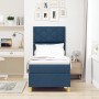 Cama con Somier con Colchón Azul 80x200 cm Tela de , Camas y somieres - Ref: Foro24-3339657, Precio: 329,53 €, Descuento: %