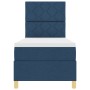 Cama con Somier con Colchón Azul 80x200 cm Tela de , Camas y somieres - Ref: Foro24-3339657, Precio: 329,53 €, Descuento: %