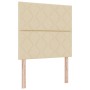 Cama tipo box spring con colchón crema individual tela de , Camas y somieres - Ref: Foro24-3339663, Precio: 340,39 €, Descuen...