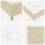 Cama tipo box spring con colchón crema individual tela de , Camas y somieres - Ref: Foro24-3339663, Precio: 340,39 €, Descuen...