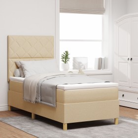 Comprar Cama con Box Spring de Colchón Crema