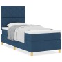 Cama con Base de Resorte con Colchón Azul 90x200 cm Tela | Foro24.es | Tu tienda online para hogar, jardín y más Foro24.es