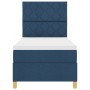 Cama con Base de Resorte con Colchón Azul 90x200 cm Tela | Foro24.es | Tu tienda online para hogar, jardín y más Foro24.es