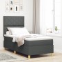 Cama Box Spring con Colchón Gris Oscuro 100x200 cm Tela | Foro24.es | Tu tienda online para hogar, jardín y más Foro24.es