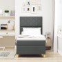 Cama Box Spring con Colchón Gris Oscuro 100x200 cm Tela | Foro24.es | Tu tienda online para hogar, jardín y más Foro24.es