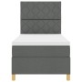 Cama Box Spring con Colchón Gris Oscuro 100x200 cm Tela | Foro24.es | Tu tienda online para hogar, jardín y más Foro24.es