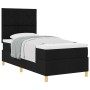 Cama con Somier y Colchón Negra 100x200 cm Tela de , Camas y somieres - Ref: Foro24-3339674, Precio: 347,09 €, Descuento: %