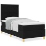 Cama con Somier y Colchón Negra 100x200 cm Tela de , Camas y somieres - Ref: Foro24-3339674, Precio: 347,09 €, Descuento: %