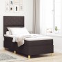 Cama Box Spring con Colchón Marrón Oscuro 100x200 cm Tela de , Camas y somieres - Ref: Foro24-3339675, Precio: 353,93 €, Desc...