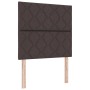 Cama Box Spring con Colchón Marrón Oscuro 100x200 cm Tela de , Camas y somieres - Ref: Foro24-3339675, Precio: 353,93 €, Desc...