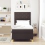 Cama Box Spring con Colchón Marrón Oscuro 100x200 cm Tela de , Camas y somieres - Ref: Foro24-3339675, Precio: 353,93 €, Desc...
