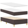 Cama Box Spring con Colchón Marrón Oscuro 100x200 cm Tela de , Camas y somieres - Ref: Foro24-3339675, Precio: 353,93 €, Desc...