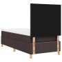 Cama Box Spring con Colchón Marrón Oscuro 100x200 cm Tela de , Camas y somieres - Ref: Foro24-3339675, Precio: 353,93 €, Desc...