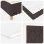 Cama Box Spring con Colchón Marrón Oscuro 100x200 cm Tela de , Camas y somieres - Ref: Foro24-3339675, Precio: 353,93 €, Desc...