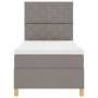 Cama con somier y colchón taupe 100x200 cm tela | Foro24.es | Tu tienda online para hogar, jardín y más Foro24.es