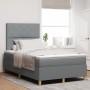 Cama con Somier con Colchón Gris Claro Doble Pequeña de Tela | Foro24.es | Tu tienda online para hogar, jardín y más Foro24.es
