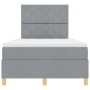 Cama con Somier con Colchón Gris Claro Doble Pequeña de Tela | Foro24.es | Tu tienda online para hogar, jardín y más Foro24.es