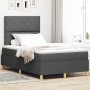 Cama Base de Resorte con Colchón Gris Oscuro Doble Pequeña Tela | Foro24.es | Tu tienda online para hogar, jardín y más Foro24.es