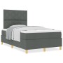 Cama Base de Resorte con Colchón Gris Oscuro Doble Pequeña Tela | Foro24.es | Tu tienda online para hogar, jardín y más Foro24.es