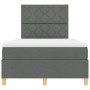 Cama Base de Resorte con Colchón Gris Oscuro Doble Pequeña Tela | Foro24.es | Tu tienda online para hogar, jardín y más Foro24.es