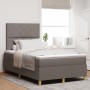 Cama con Box Spring con Colchón Taupe Doble Chica de Tela | Foro24.es | Tu tienda online para hogar, jardín y más Foro24.es
